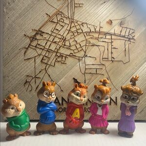 Alvin & The Chipmunks Talking Squeakquel McDonalds Happy Meal Toys Lot 2009